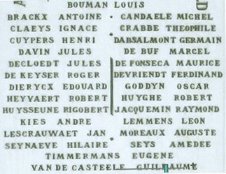 Gedenkplaat oorlogsslachtoffers, waaronder Germain Dabsalmont