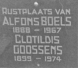 Grafsteen Leopold Alphons Boels
